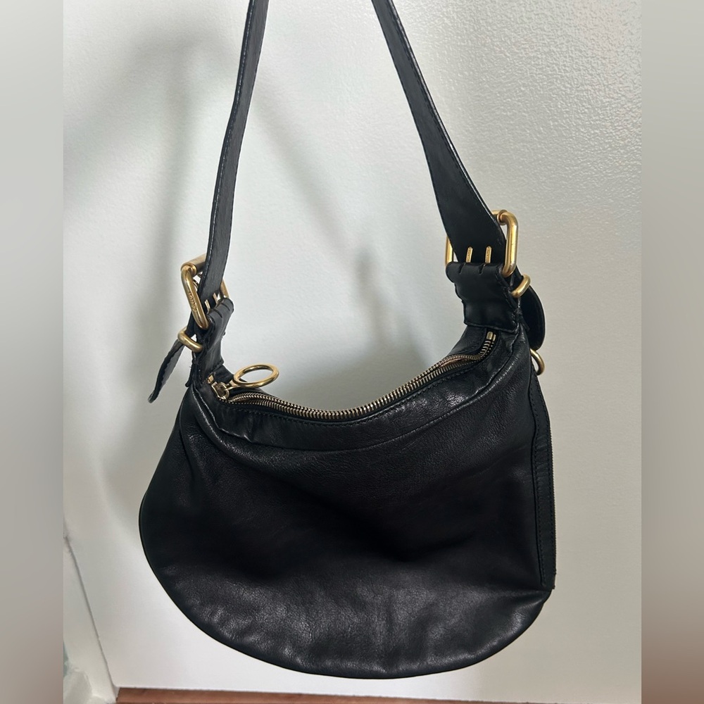 Fendi Oyster Black Leather